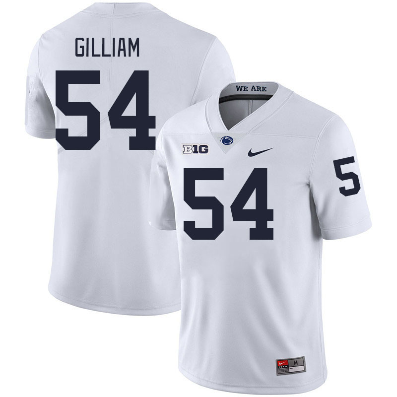 Men #54 Xavier Gilliam Penn State Nittany Lions College Football Jerseys Stitched-White